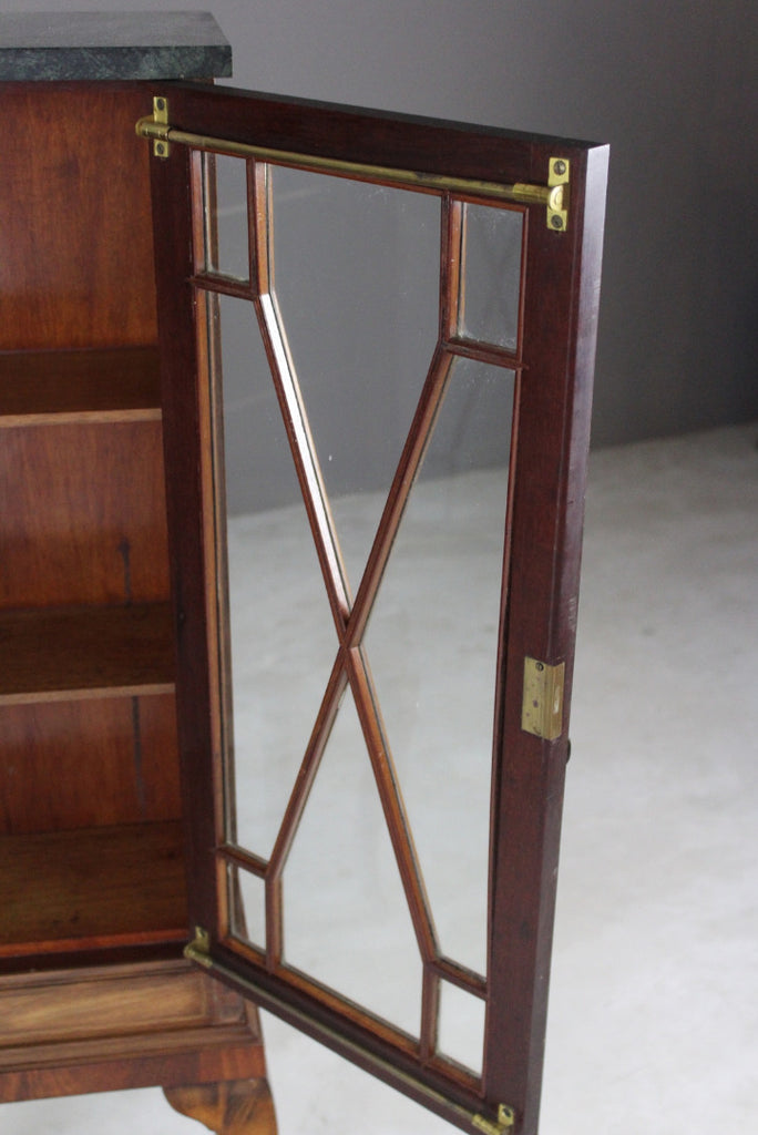 Pair Edwardian Glazed Cabinets - Kernow Furniture