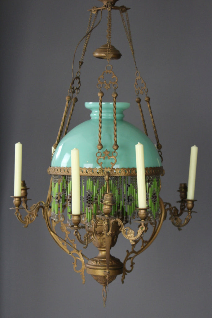 French Oil Lamp Chandelier - Kernow Furniture
