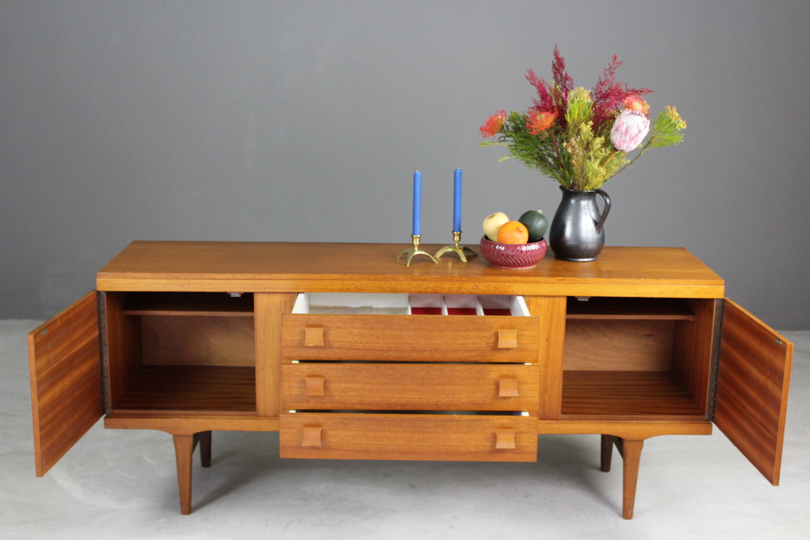 Retro Eon Teak Sideboard - Kernow Furniture