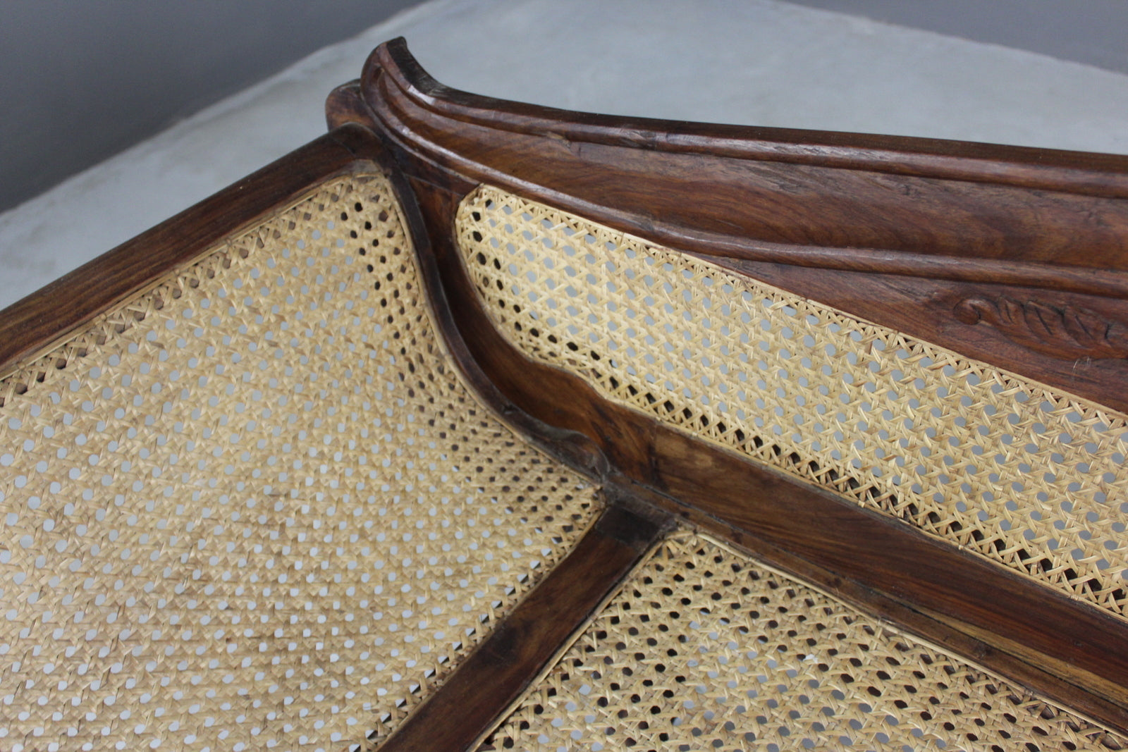 Anglo Indian Caned Sofa - Kernow Furniture