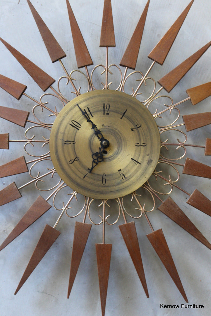 Paico Sunburst Clock - Kernow Furniture