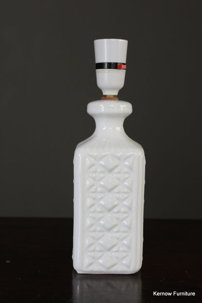 White Ceramic Lamp - Kernow Furniture