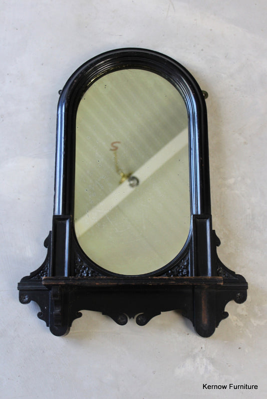 Victorian Ebonised Mirror - Kernow Furniture