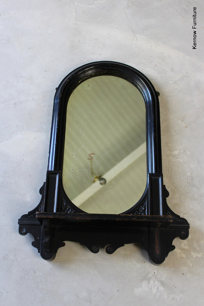 Victorian Ebonised Mirror - Kernow Furniture