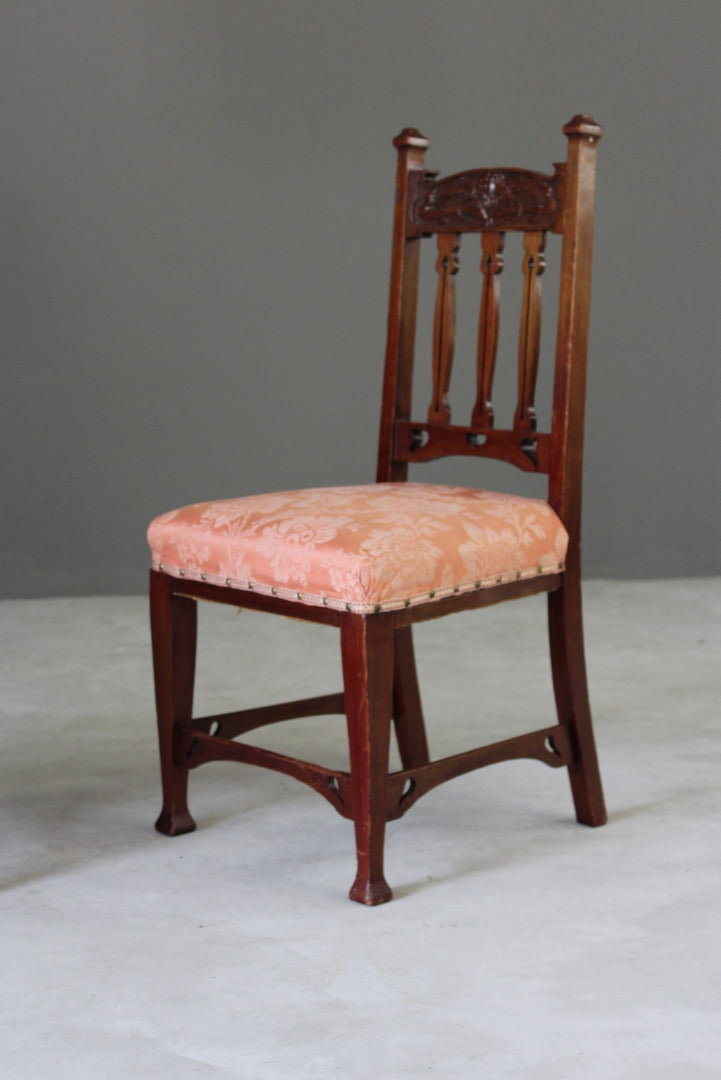 6 Edwardian Art Nouveau Dining Chairs - Kernow Furniture