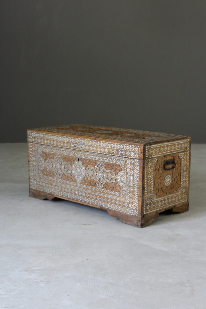 Syrian Inlaid Blanket Box - Kernow Furniture