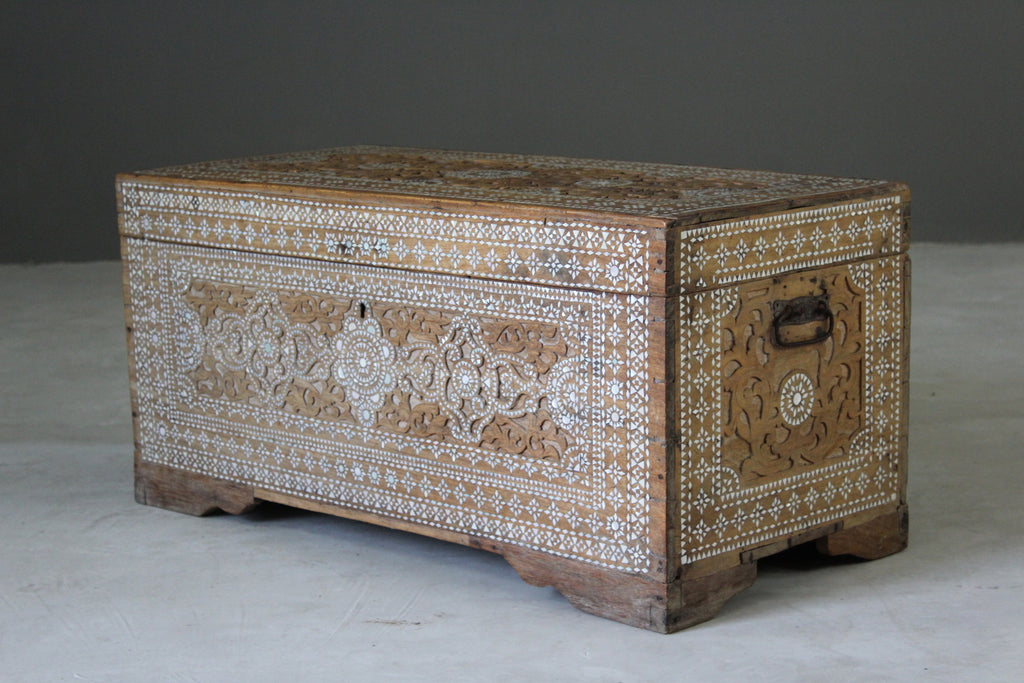 Syrian Inlaid Blanket Box - Kernow Furniture