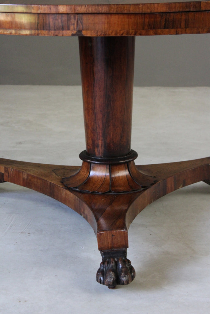 Antique Rosewood Tilt Top Table - Kernow Furniture