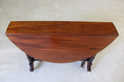 Antique Mahogany Sutherland Table - Kernow Furniture