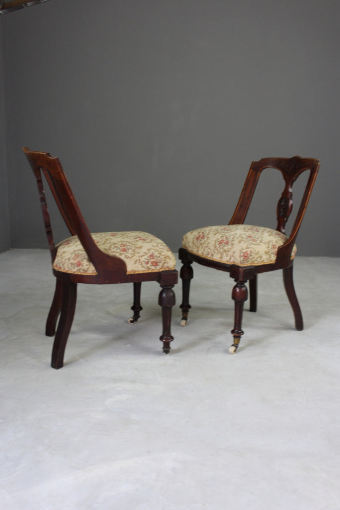 4 Victorian Aesthetic Period Dining Chairs - Kernow Furniture