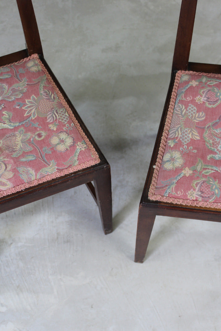 Pair Georgian Style Dining Chairs - Kernow Furniture