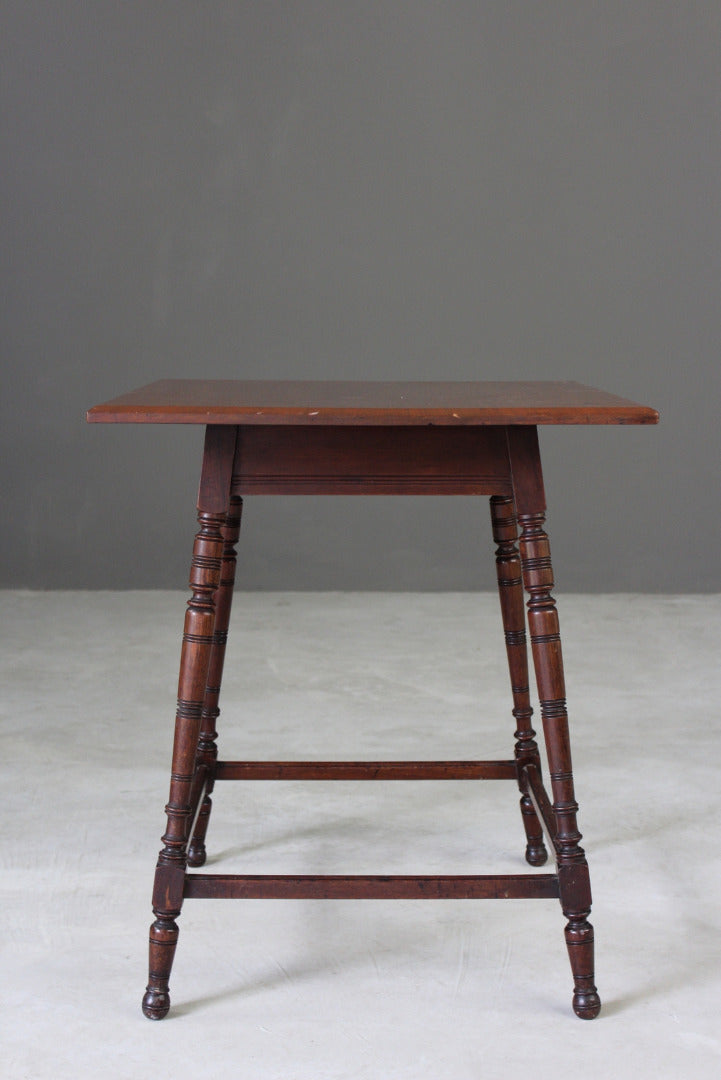 Victorian Mahogany Square Side Table - Kernow Furniture