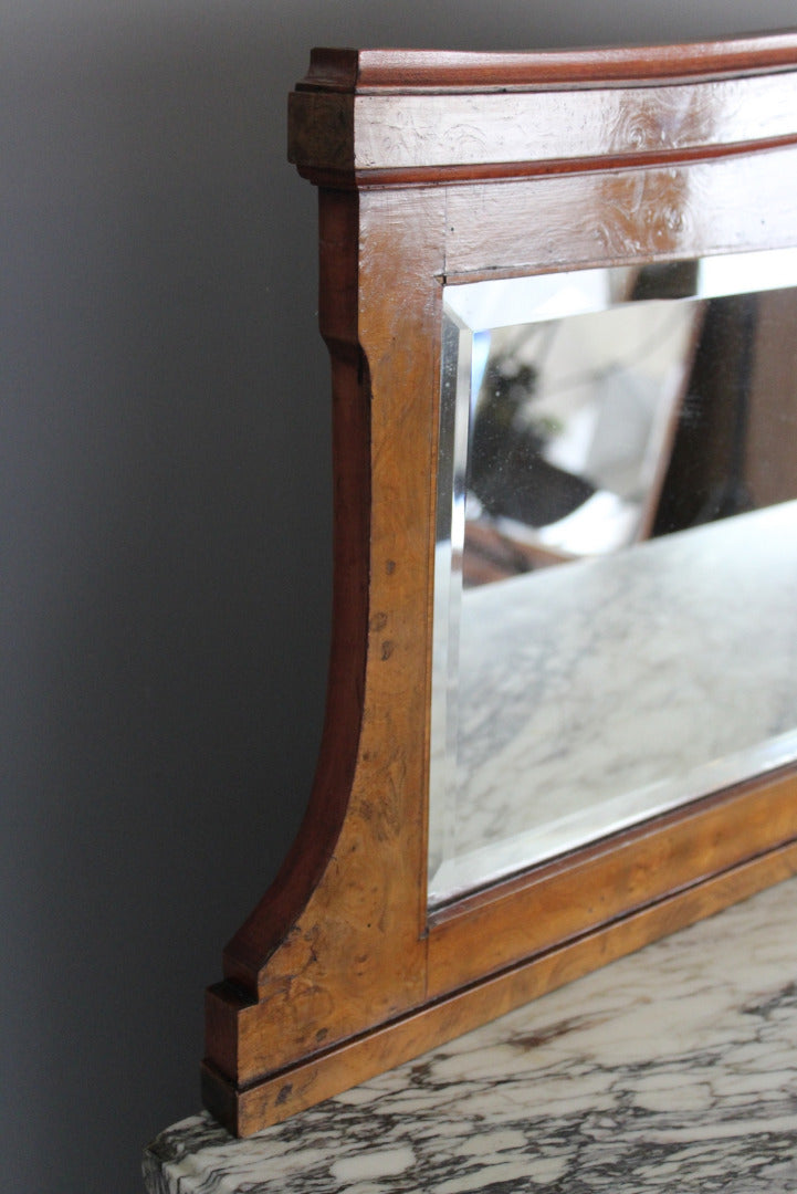 Antique French Burr Walnut & Marble Sideboard - Kernow Furniture