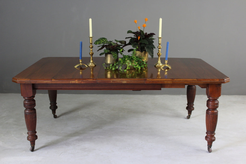 Antique Walnut Extending Dining Table - Kernow Furniture