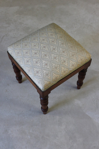 Mahogany Dressing Stool - Kernow Furniture