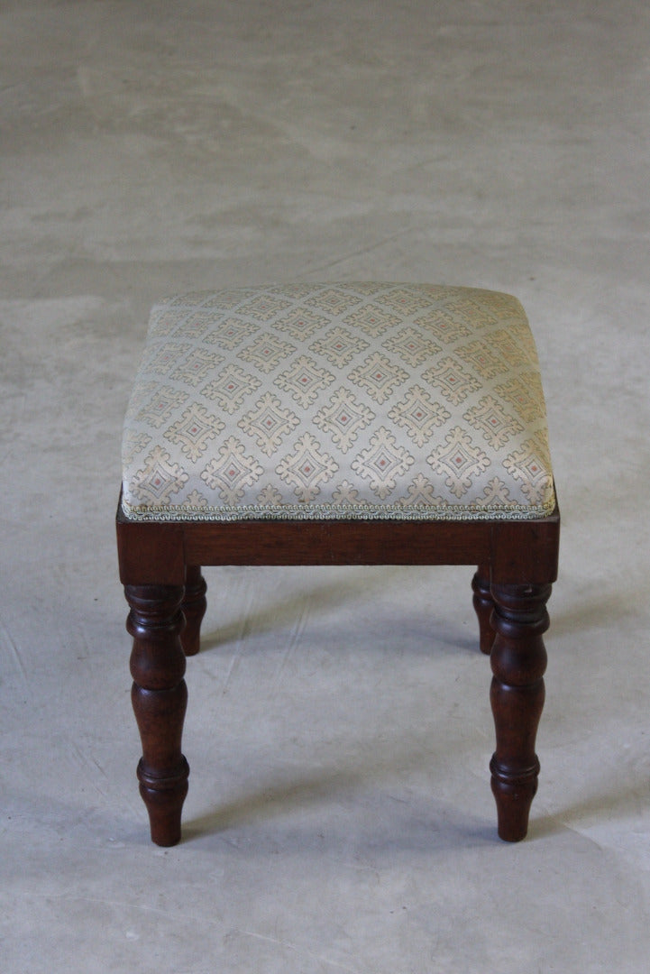 Mahogany Dressing Stool - Kernow Furniture