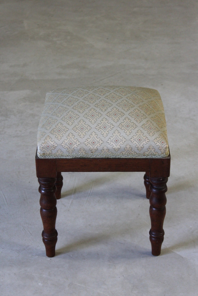 Mahogany Dressing Stool - Kernow Furniture