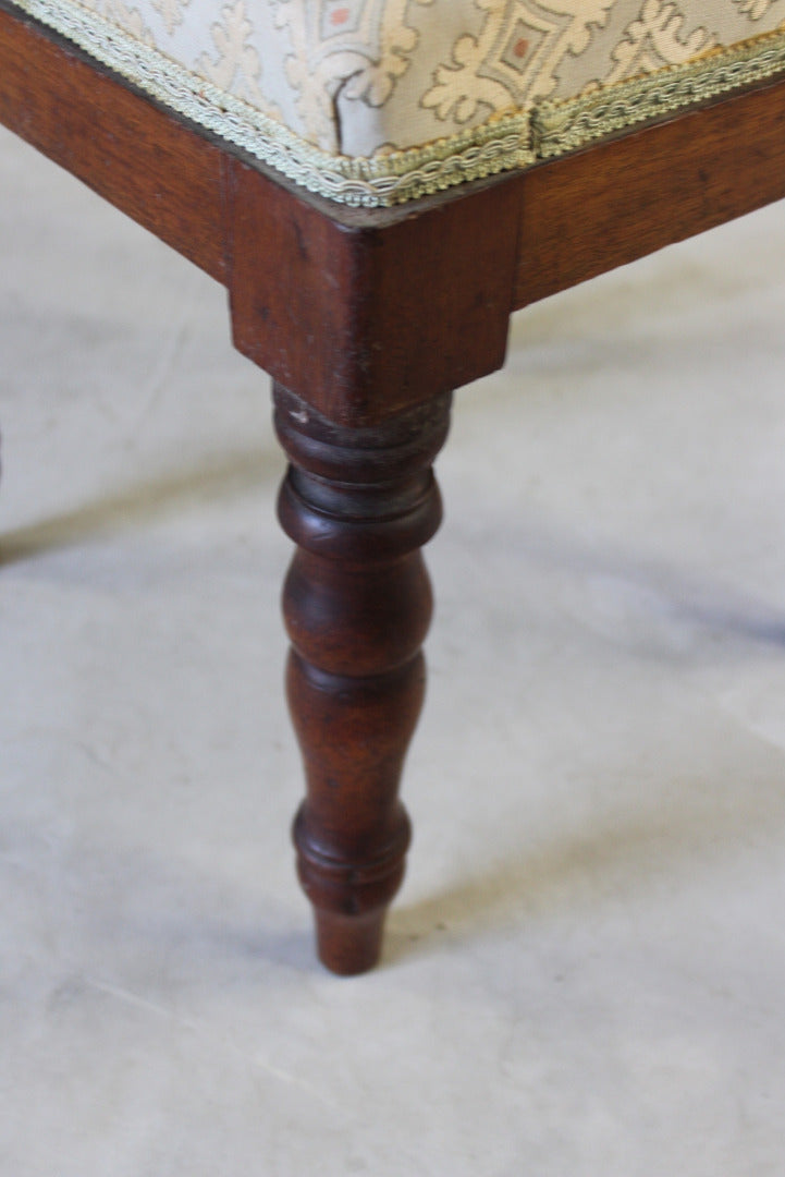 Mahogany Dressing Stool - Kernow Furniture