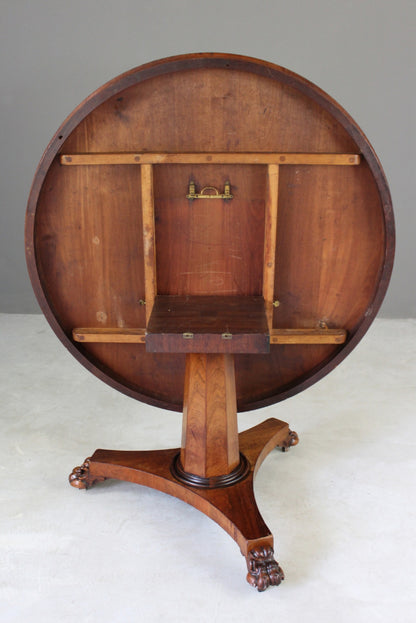 Early 19th Century Rosewood Tilt Top Table - Kernow Furniture