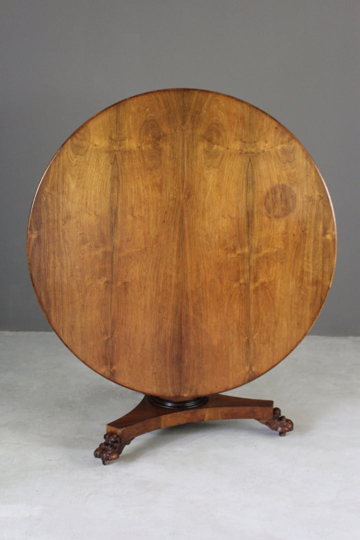 Early 19th Century Rosewood Tilt Top Table - Kernow Furniture