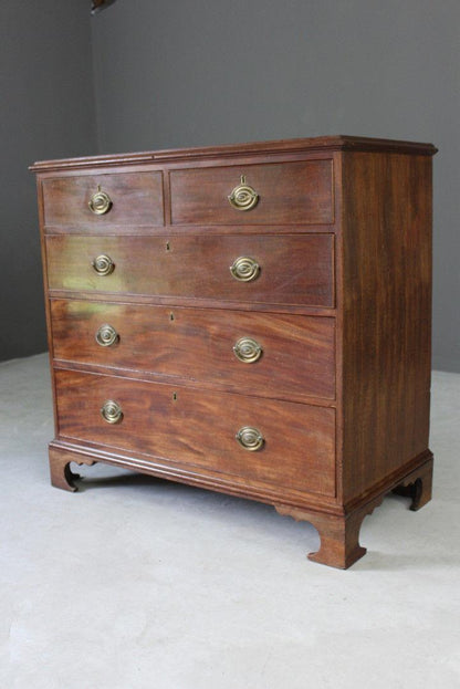 Georgian Mahogany Chest of Drawers - Kernow Furniture