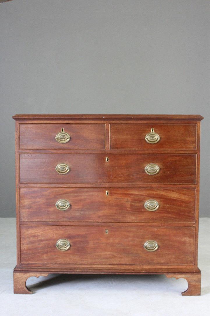 Georgian Mahogany Chest of Drawers - Kernow Furniture