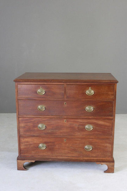 Georgian Mahogany Chest of Drawers - Kernow Furniture