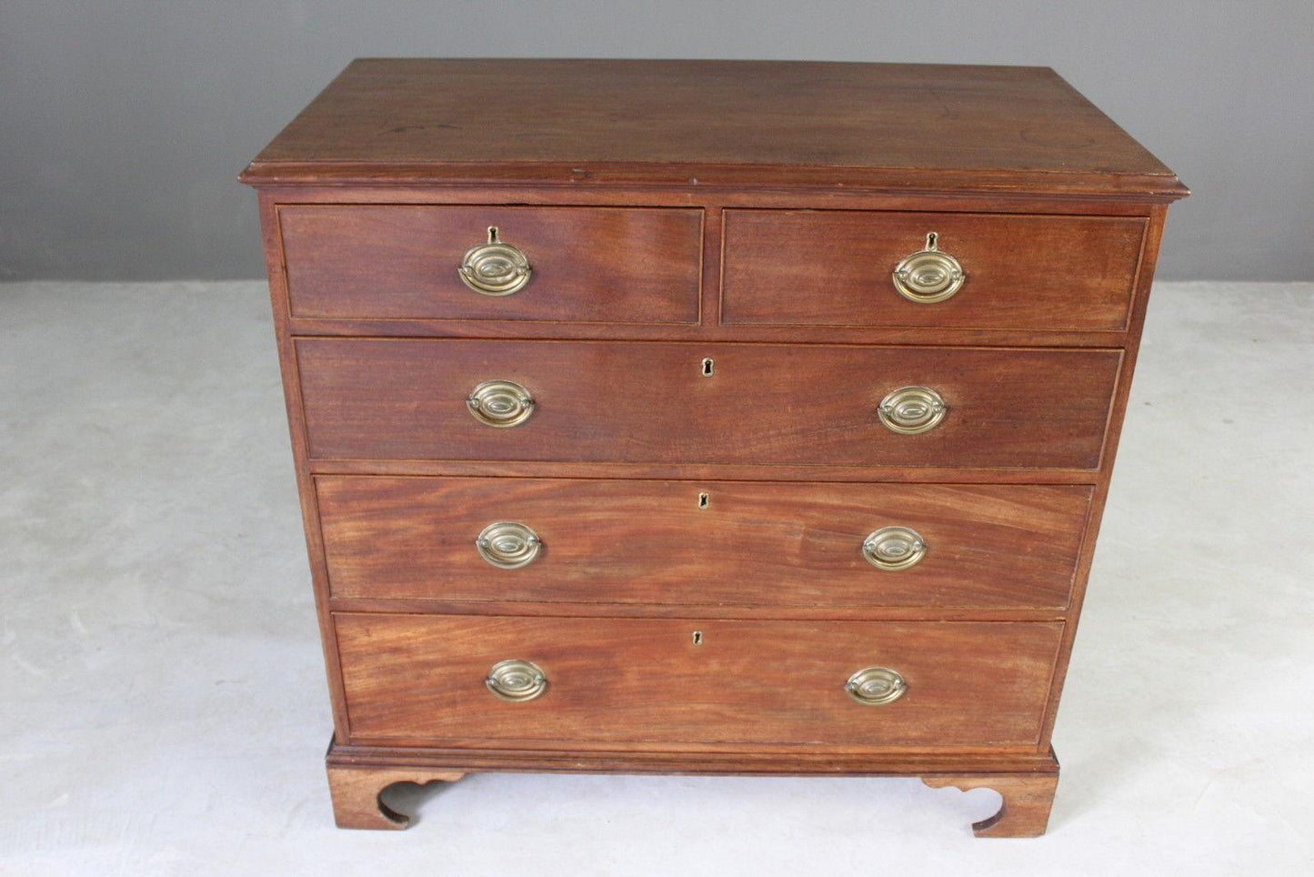 Georgian Mahogany Chest of Drawers - Kernow Furniture