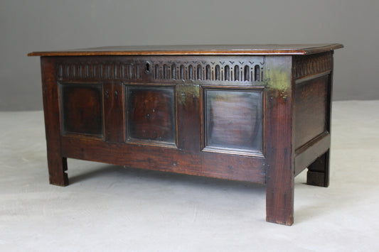18th Century Oak Coffer - Kernow Furniture