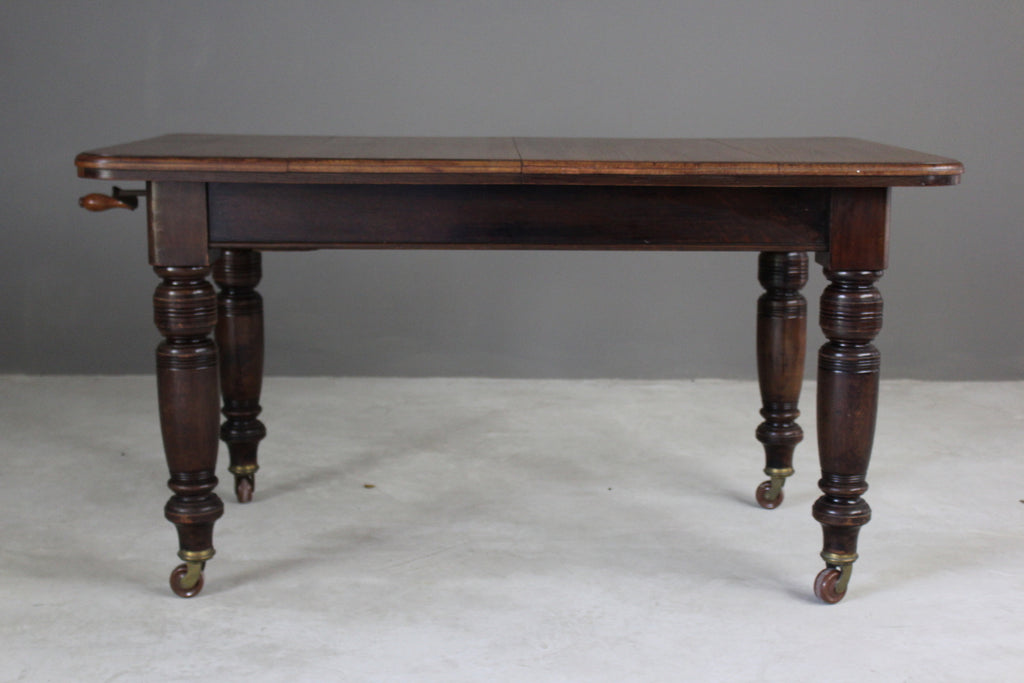 Antique Oak Extending Dining Table - Kernow Furniture