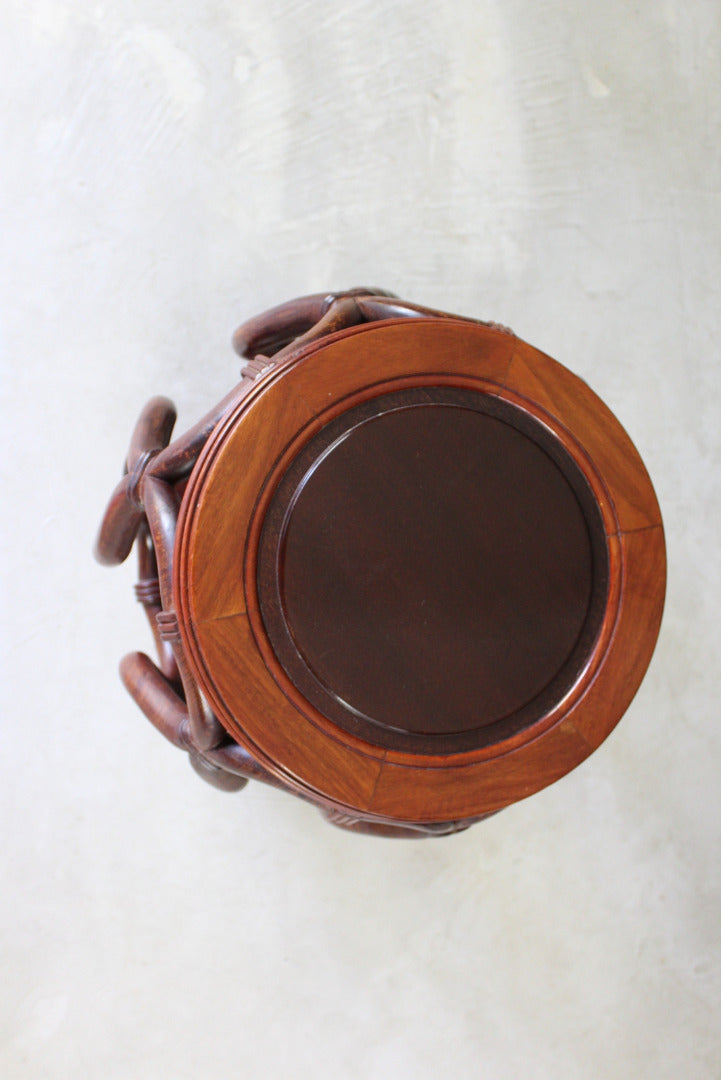 Pair Chinese Rosewood Stools - Kernow Furniture