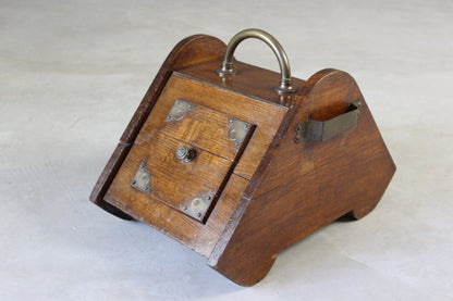 Victorian Oak Coal Scuttle - Kernow Furniture