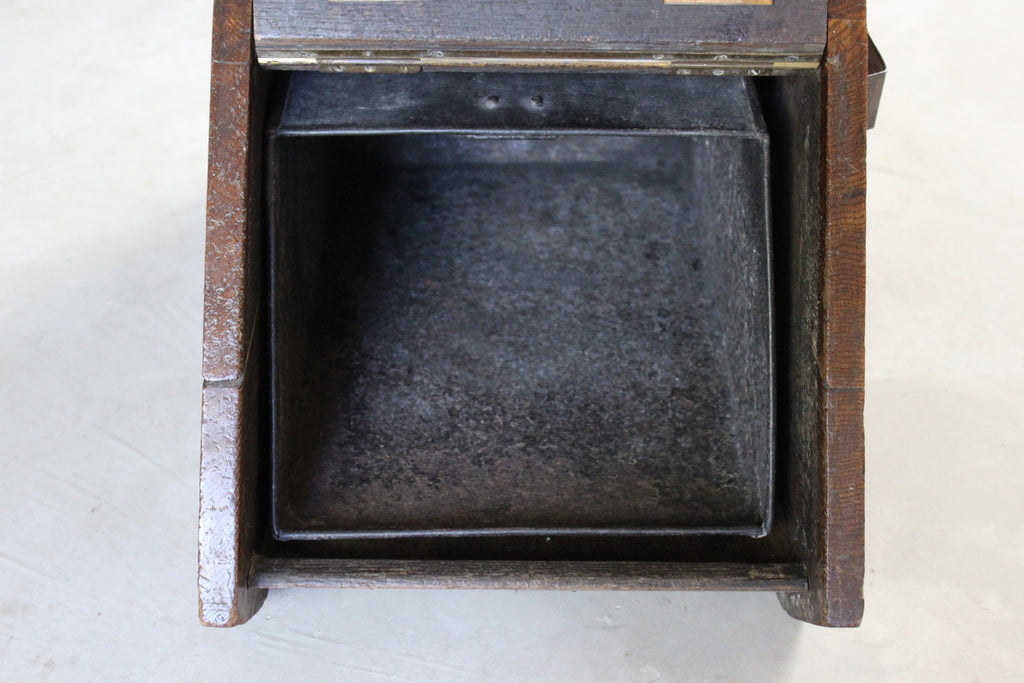 Victorian Oak Coal Scuttle - Kernow Furniture