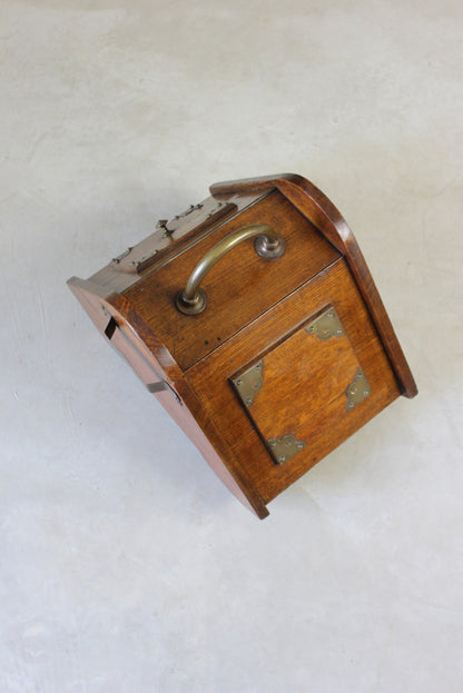 Victorian Oak Coal Scuttle - Kernow Furniture