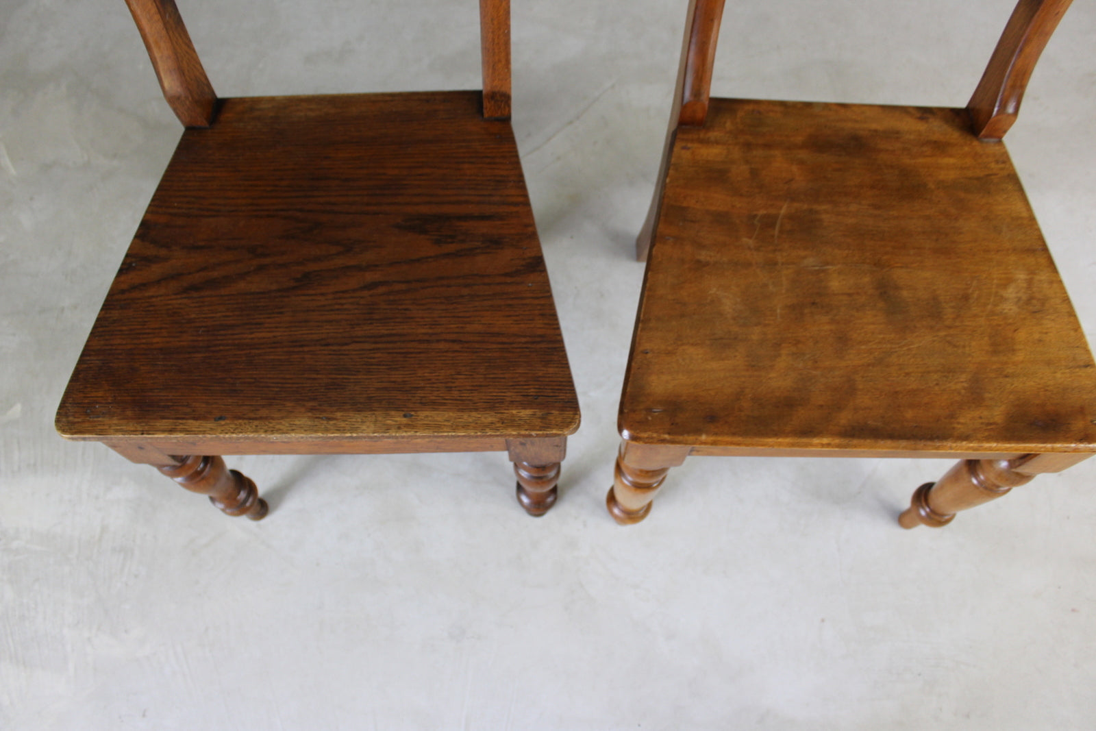 Pair Victorian Kitchen Chairs - Kernow Furniture