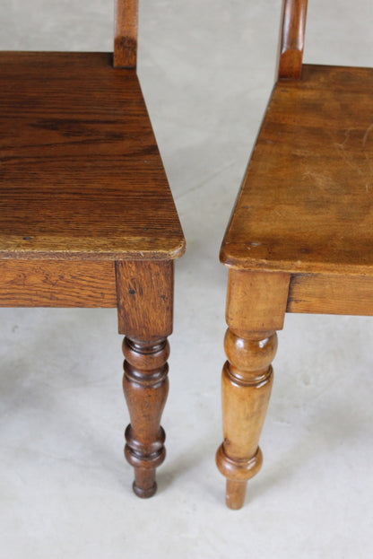 Pair Victorian Kitchen Chairs - Kernow Furniture