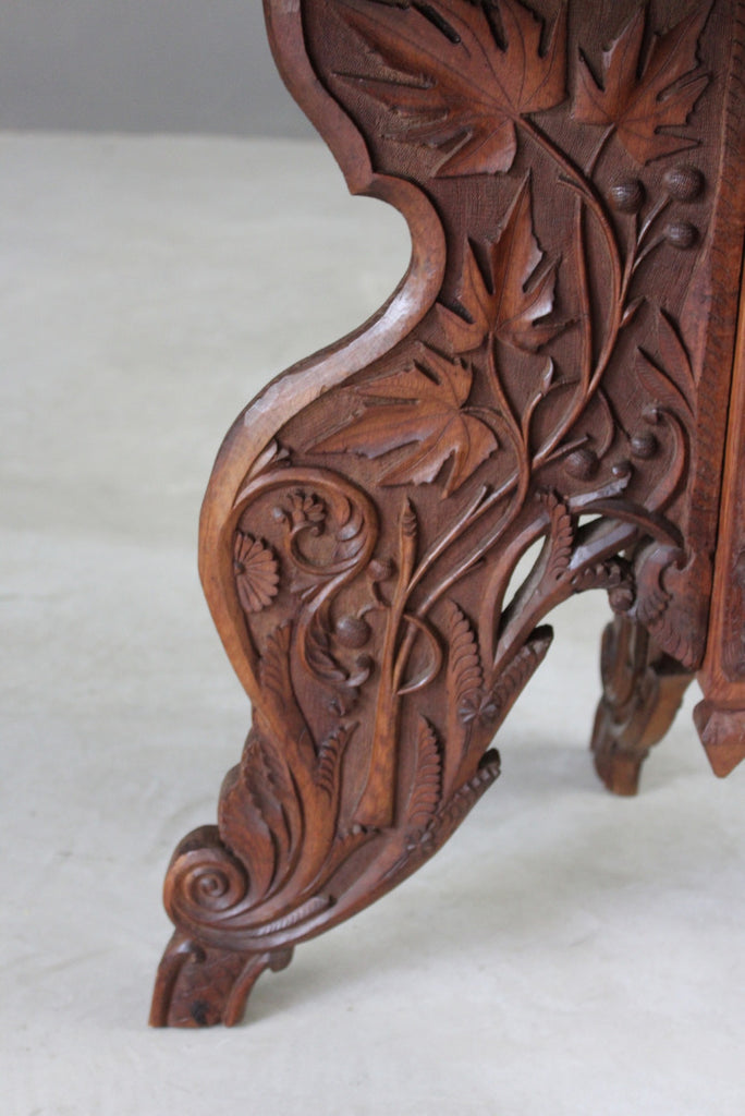 Carved Indian Side Table - Kernow Furniture