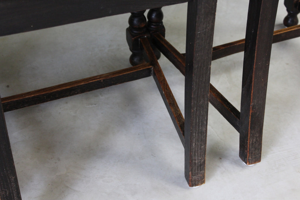 4 Oak Ladderback Dining Chairs - Kernow Furniture
