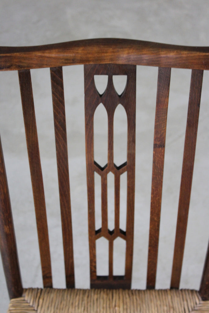 Early 20th Century Rush Occasional Chair - Kernow Furniture