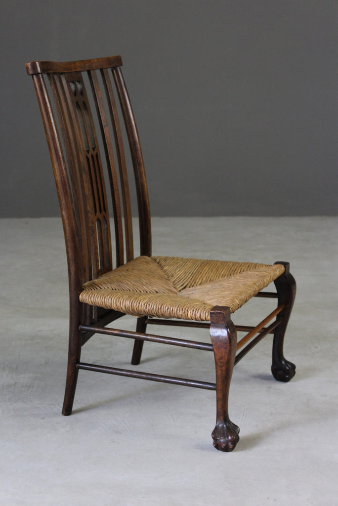 Early 20th Century Rush Occasional Chair - Kernow Furniture
