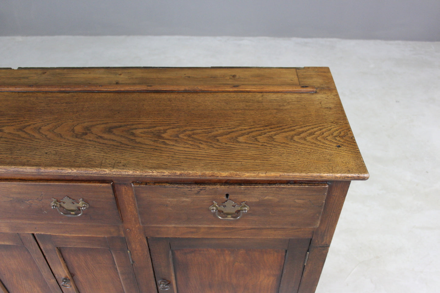 Rustic Oak & Elm Dresser Base - Kernow Furniture