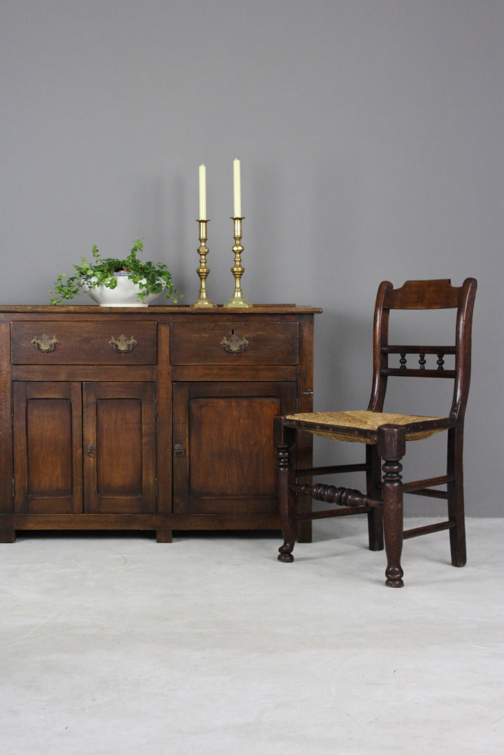 Rustic Oak & Elm Dresser Base - Kernow Furniture