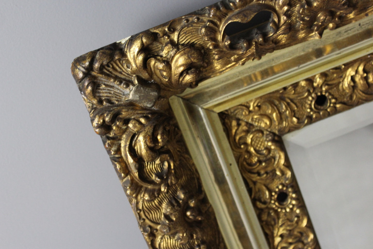 Large Ornate Gilt Mirror - Kernow Furniture