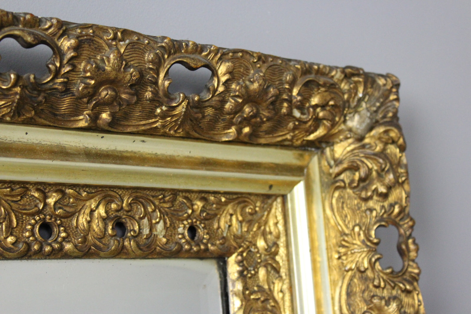 Large Ornate Gilt Mirror - Kernow Furniture