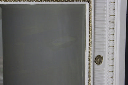 Large French Painted Wall Mirror - Kernow Furniture