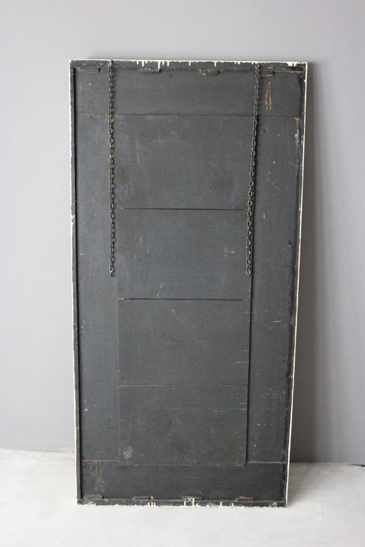 Large French Painted Wall Mirror - Kernow Furniture