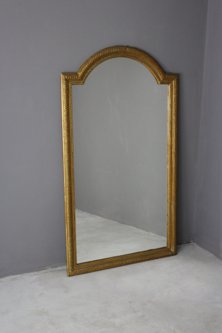 Large Antique Dome Top Pier Mirror - Kernow Furniture