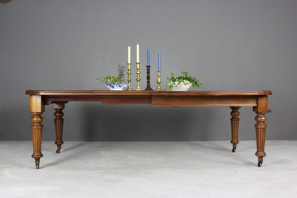 Large Extending Mahogany Dining Table - Kernow Furniture