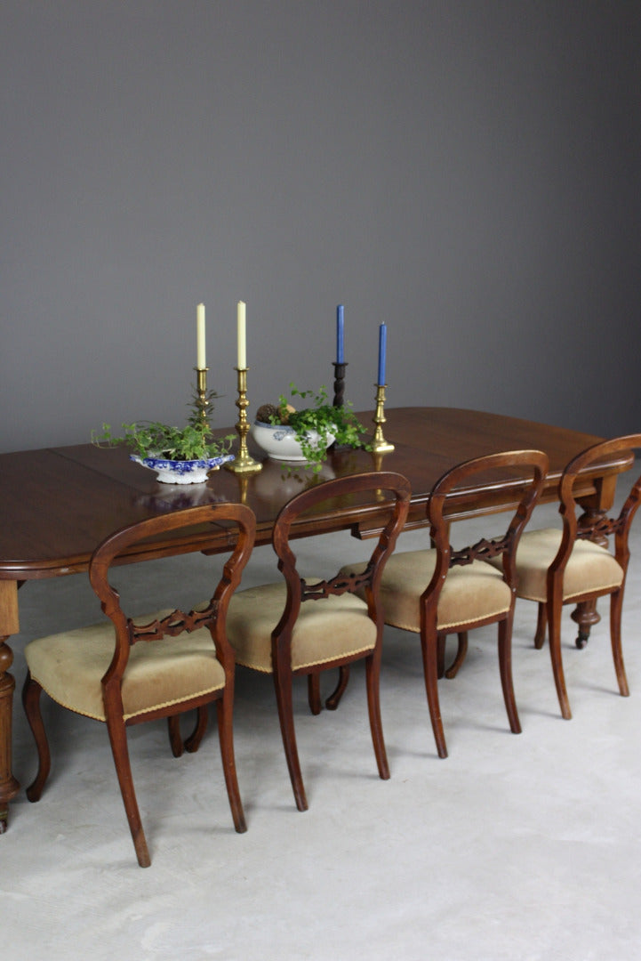 Large Extending Mahogany Dining Table - Kernow Furniture