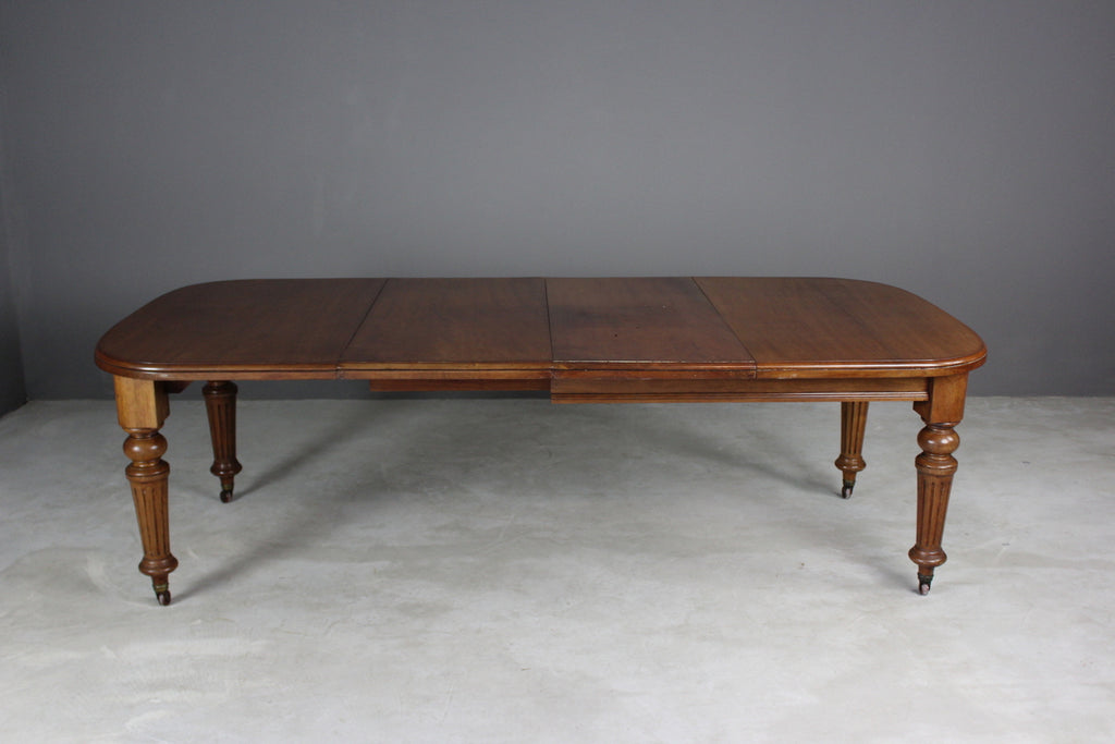 Large Extending Mahogany Dining Table - Kernow Furniture